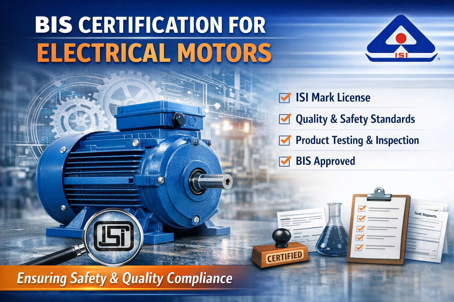 BIS Certification For Electrical Motors