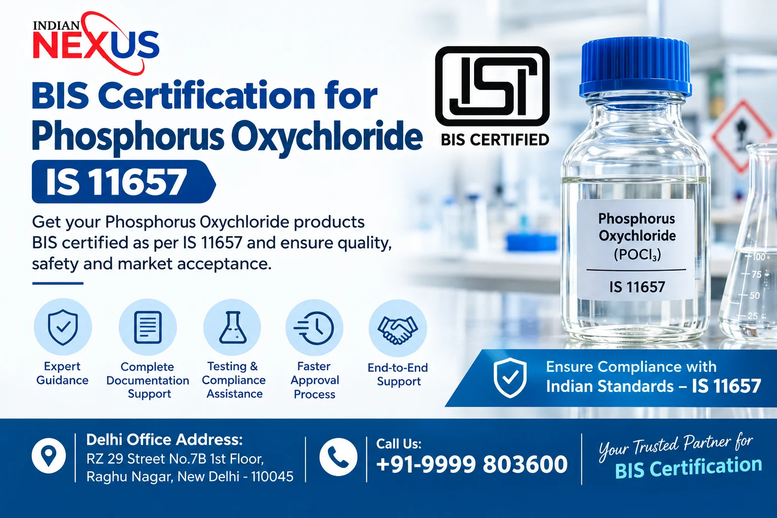 BIS Certification for Phosphorus Oxychloride IS 11657