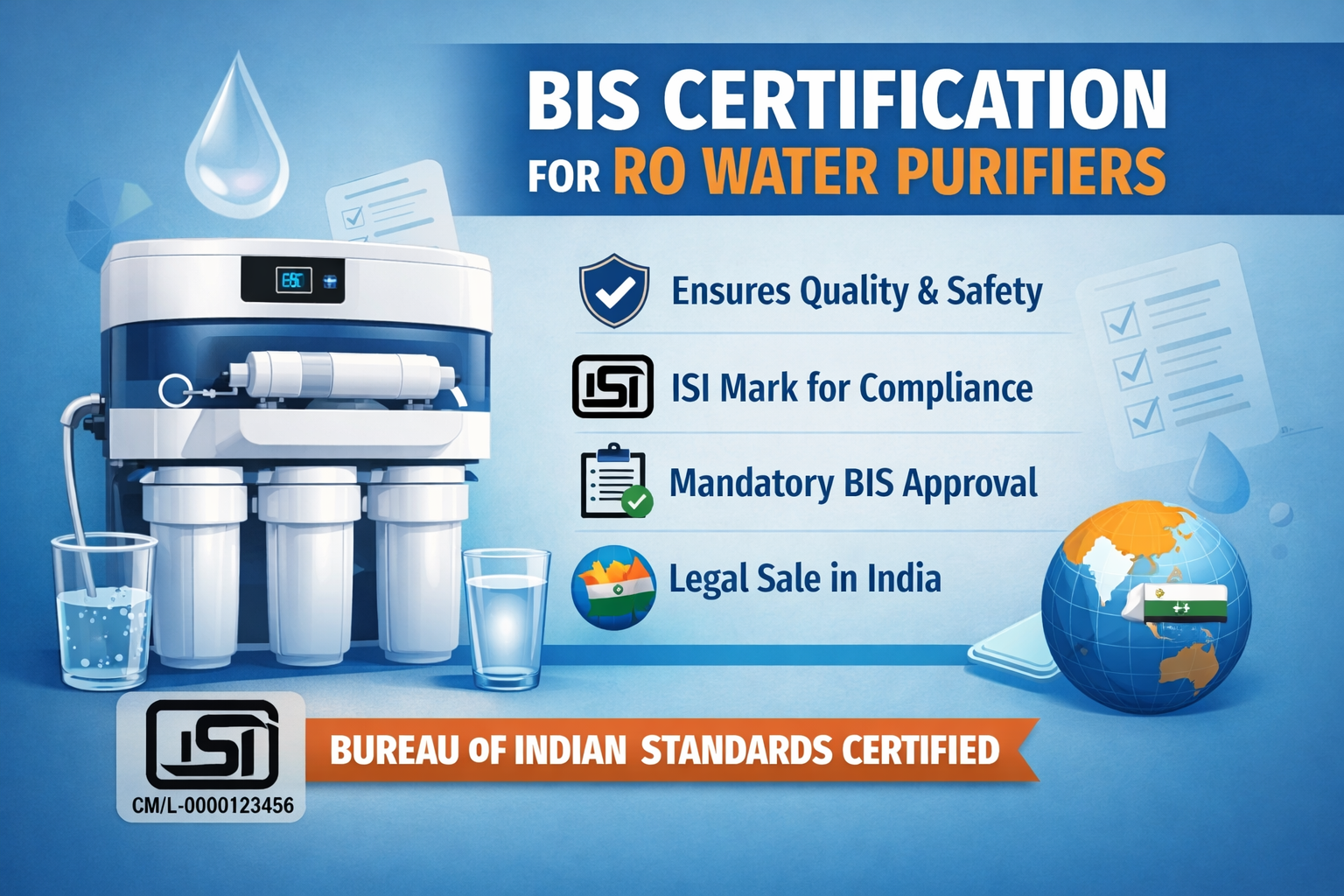 BIS Certification for RO Water-Based Treatment System