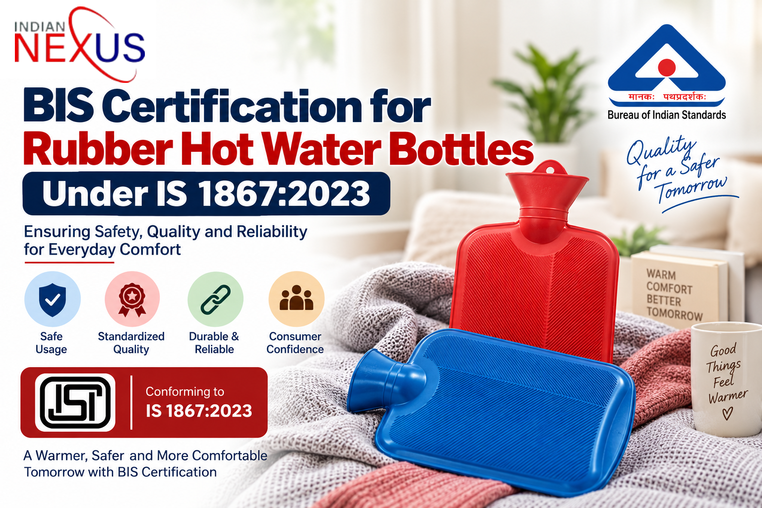 BIS Certification for Rubber Hot Water Bottles Under IS 1867:2023