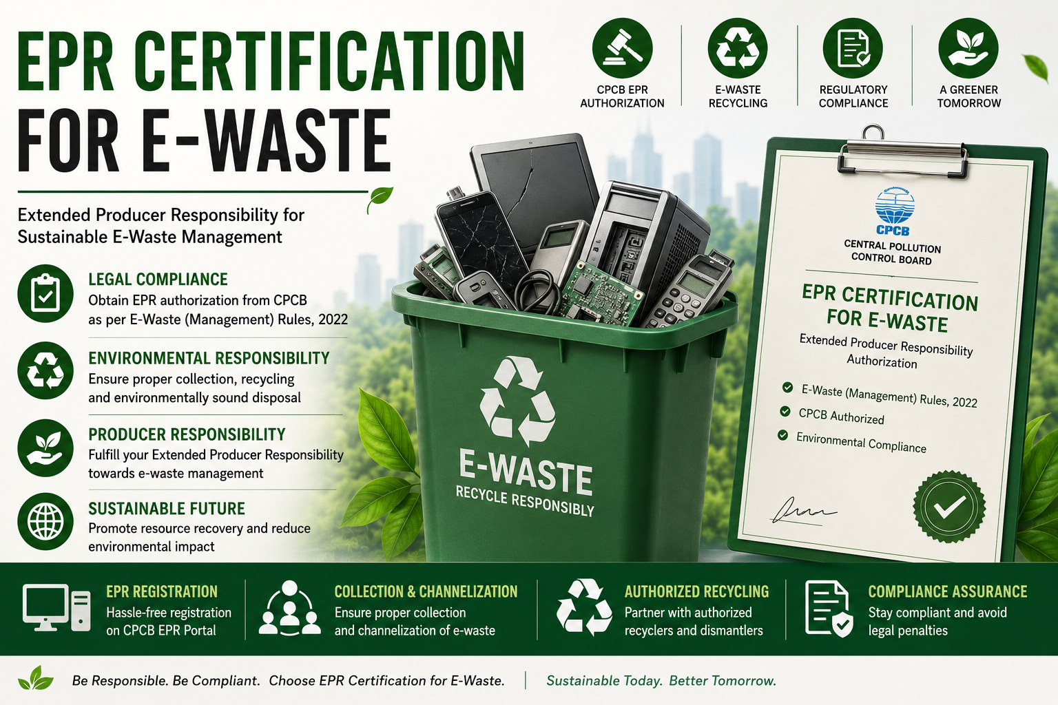 EPR CERTIFICATION FOR E-WASTE