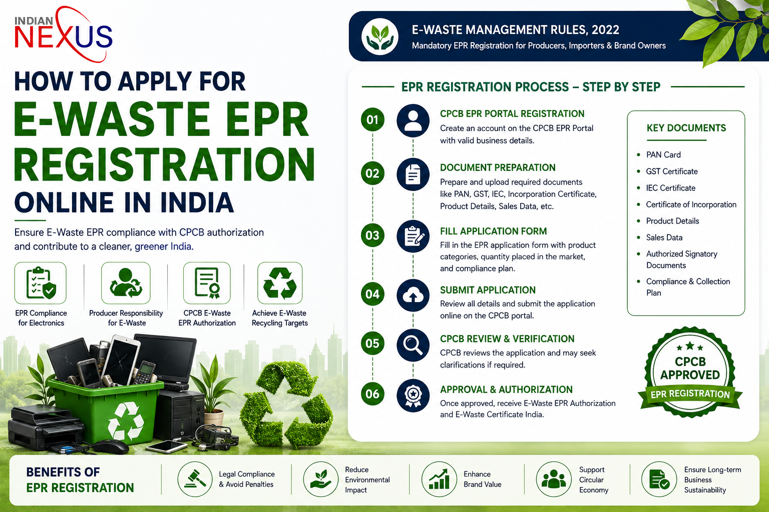 How to Apply for E-Waste EPR Registration Online in India