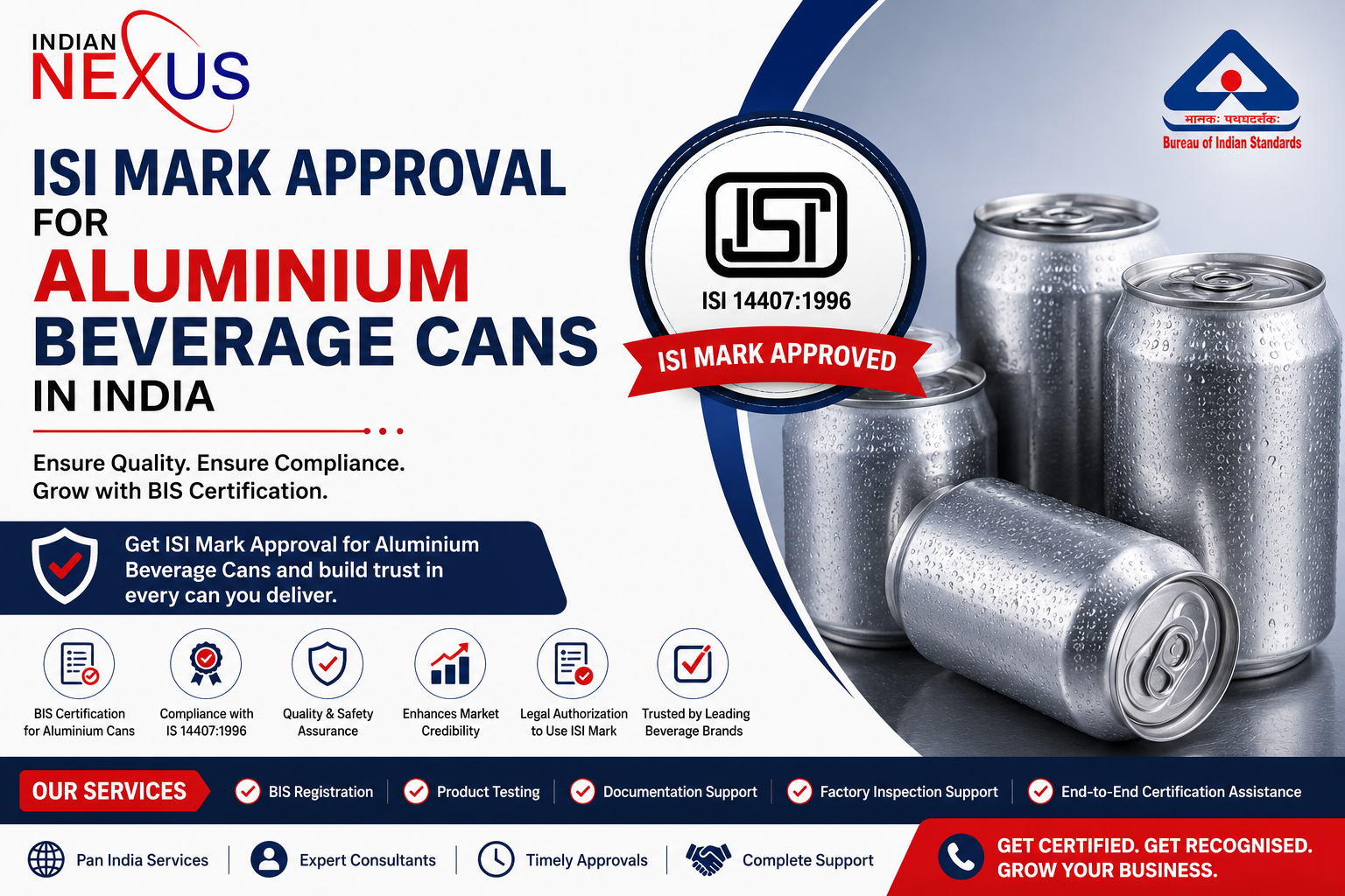 ISI Mark Approval for Aluminium Beverage Cans in India