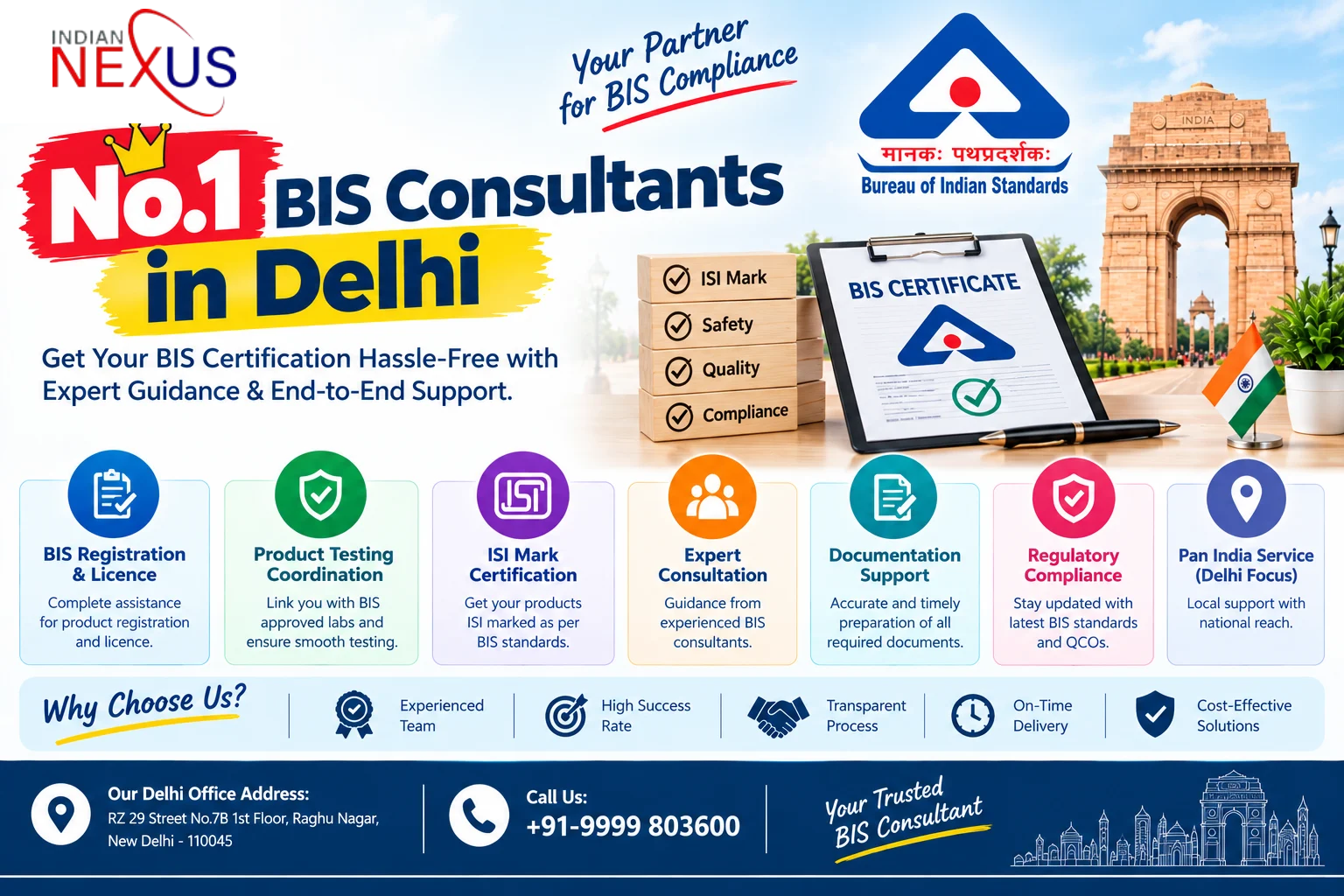 No.1 BIS Consultants in Delhi