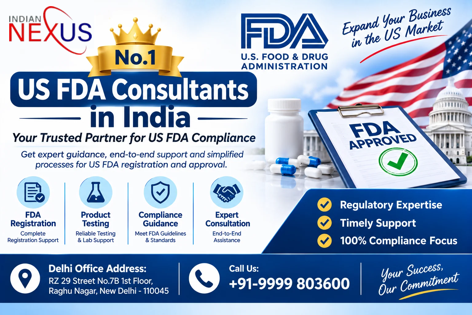 No.1 US FDA Consultants in India