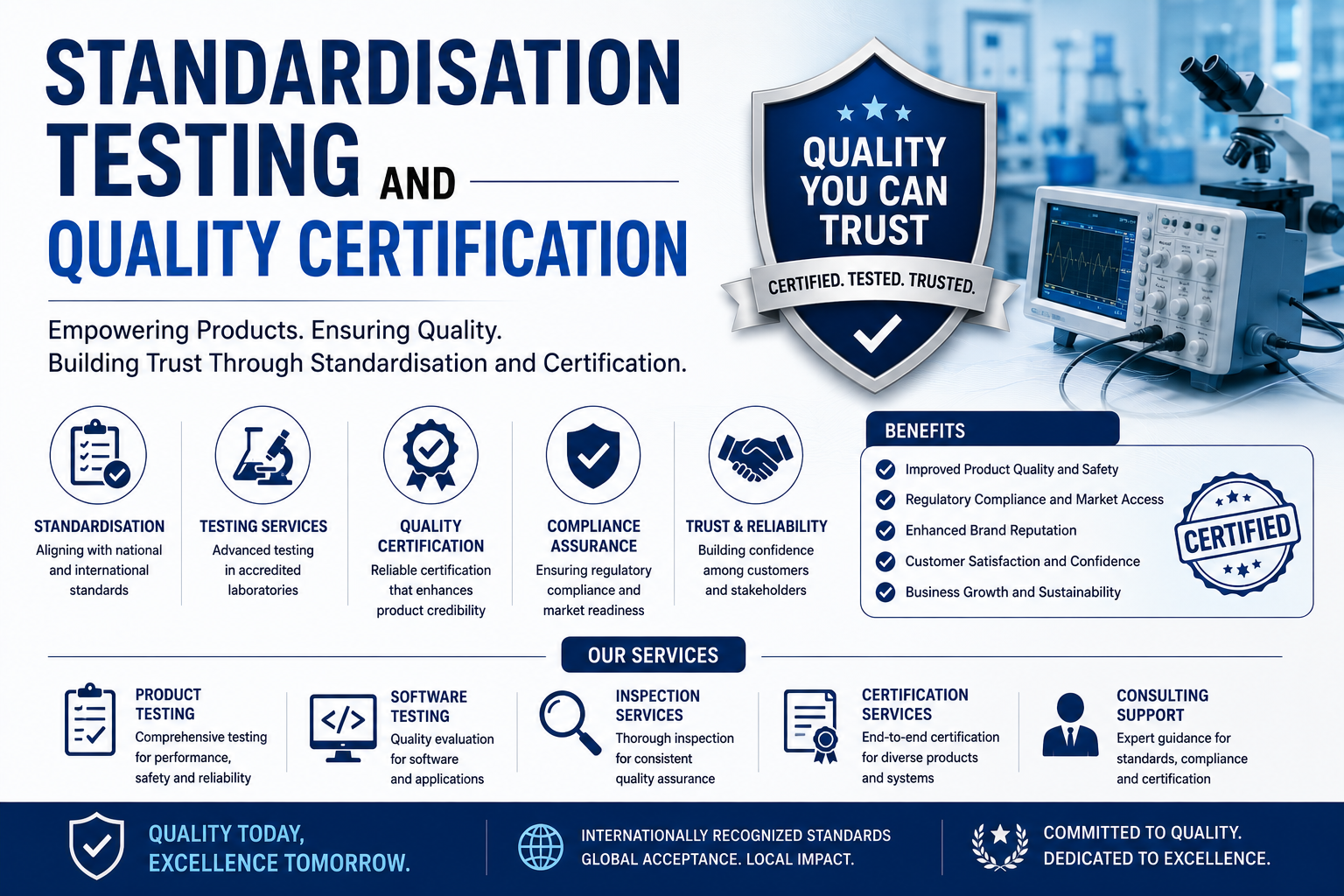 Standardisation Testing and Quality Certification